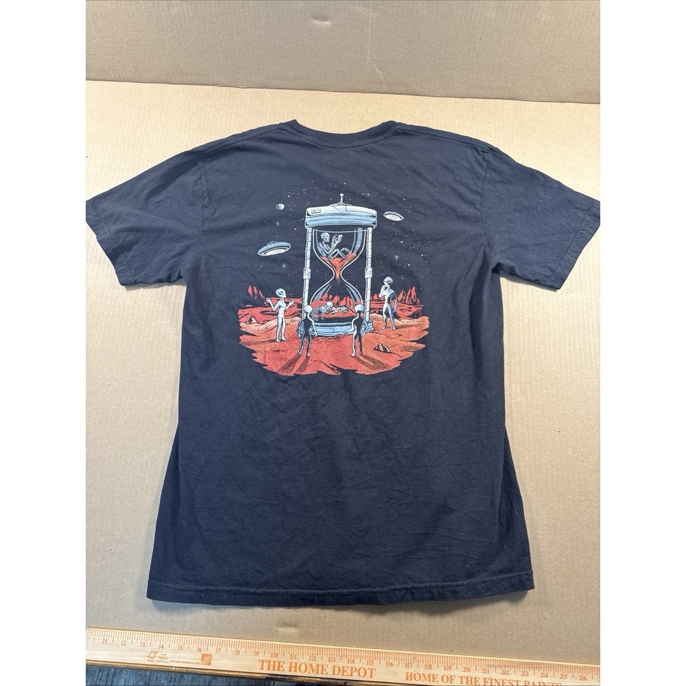 Cove T-Shirt Mens Size L Black Graphic Print Short Sleeve Crew Neck Made in USA